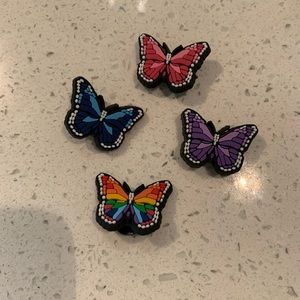 Butterfly 4 pc jibbitz